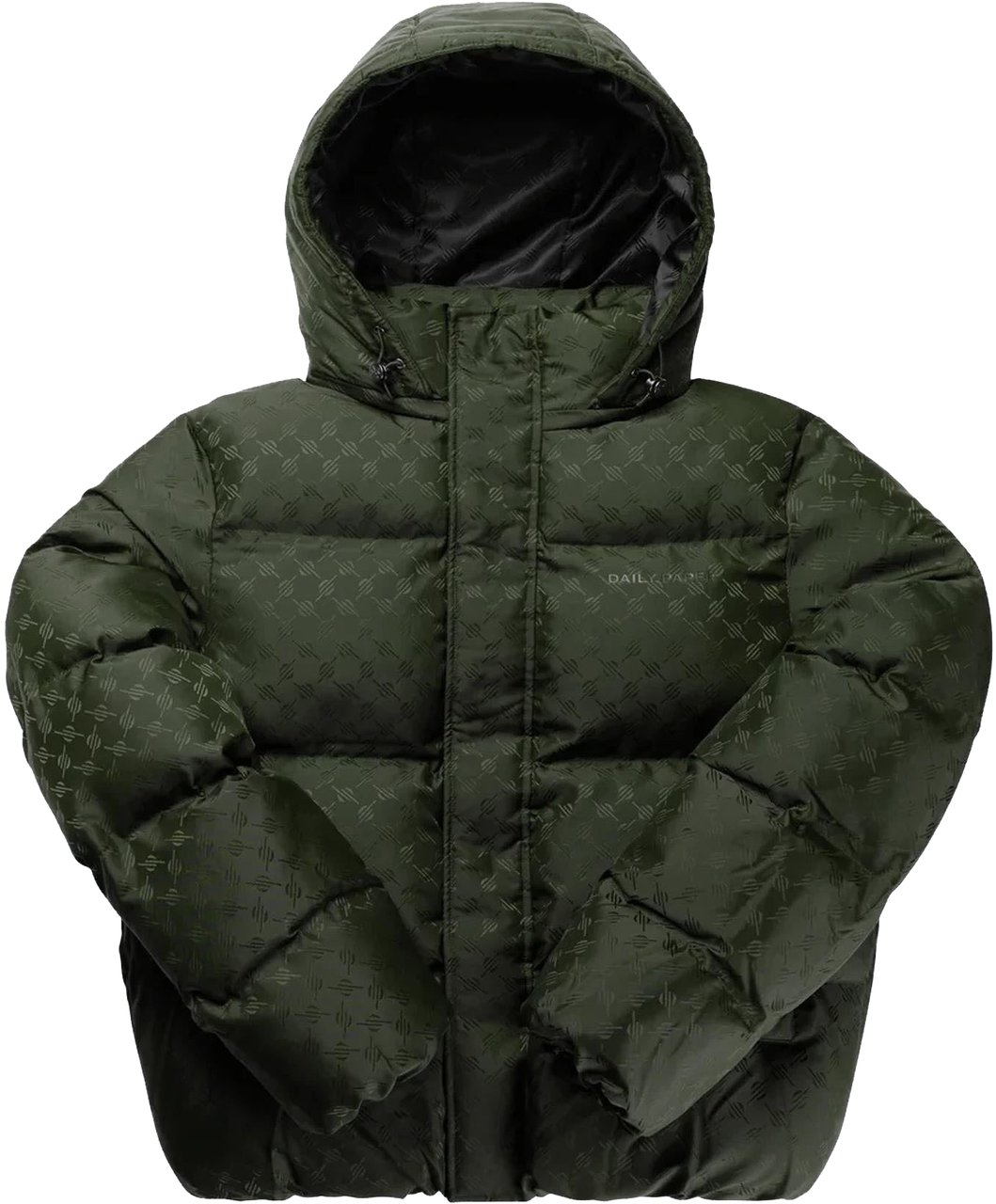 Daily Paper Heren Monogram Puffer Jacket Groen Groen