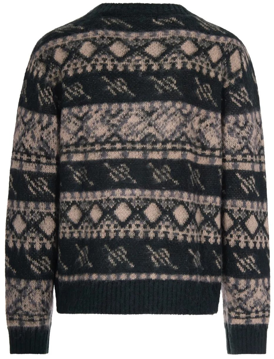 Daily Paper cardigan boutonne a motif Divers