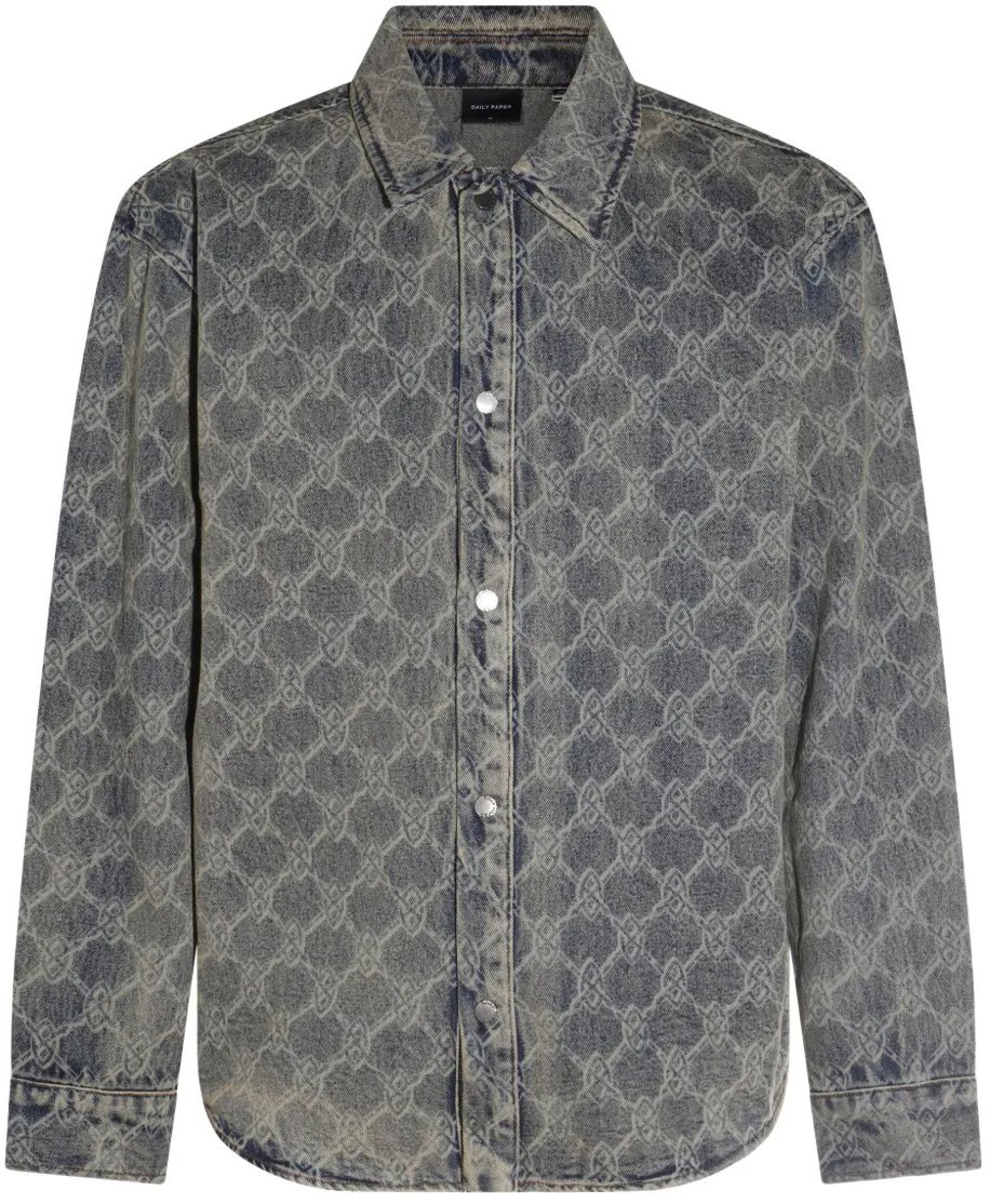 Daily Paper chemise a logo imprime 2 Blauw