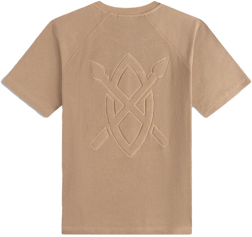 Daily Paper irish cream waffle boxy t shirt Beige