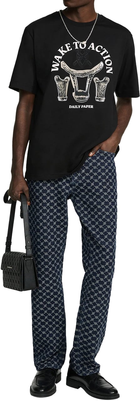 Daily Paper T-Shirts And Polos Black Zwart
