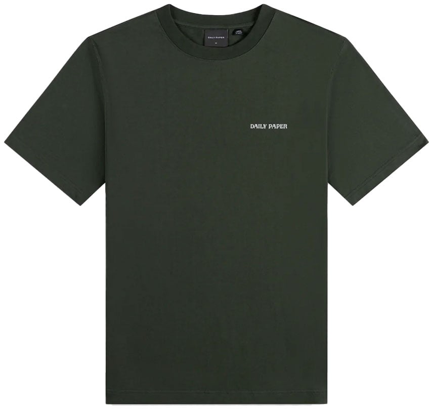 Daily Paper rosin green matchstick shield t shirt 2 Groen