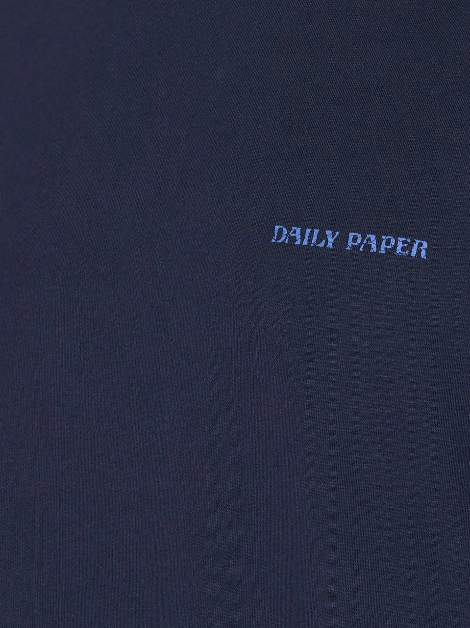 Daily Paper sky captain blue candle label boxy t shirt Blauw