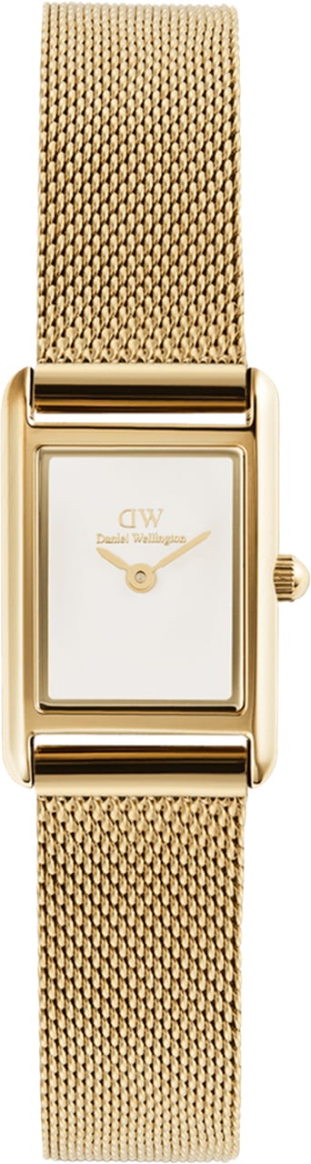 Daniel Wellington Bound Mini - Horloge - Wit Goud