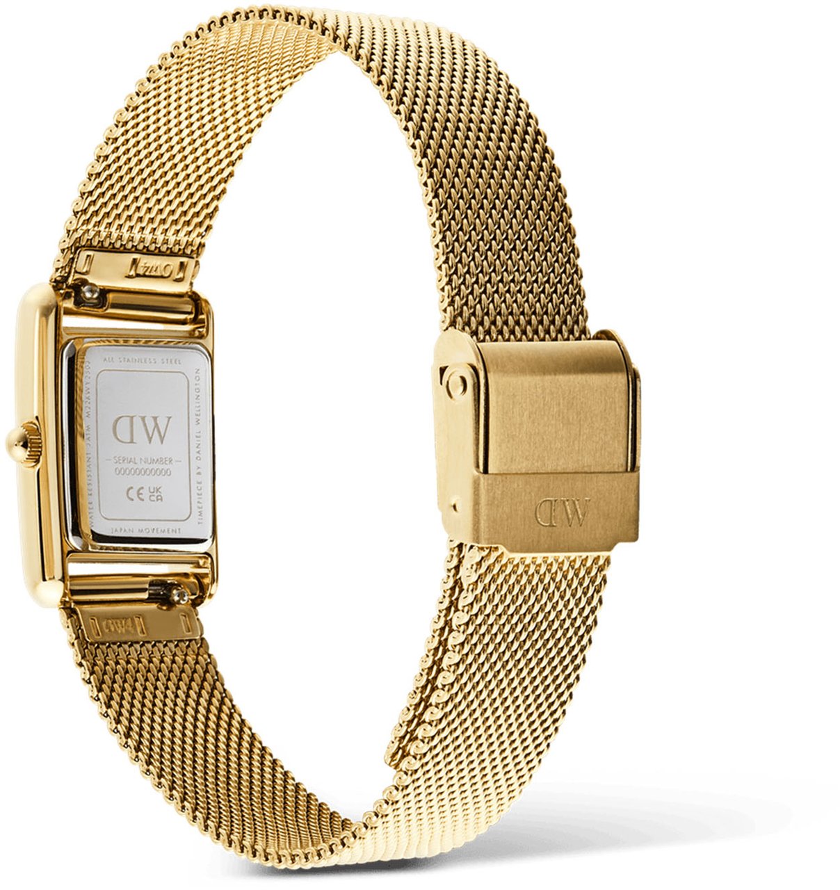 Daniel Wellington Bound Mini - Horloge - Wit Goud
