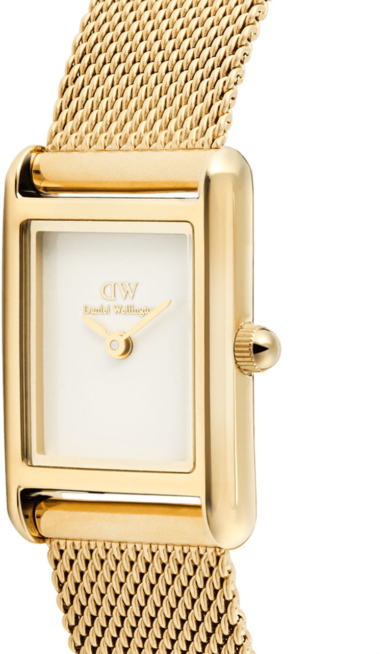 Daniel Wellington Bound Mini - Horloge - Wit Goud