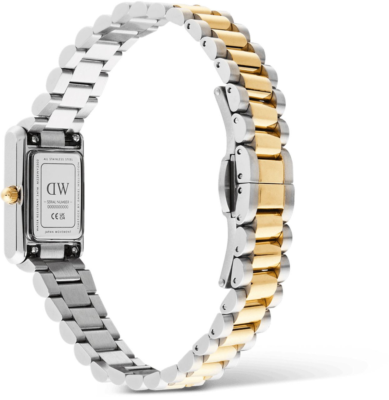 Daniel Wellington Bound Mini - Horloge - Wit Zilver