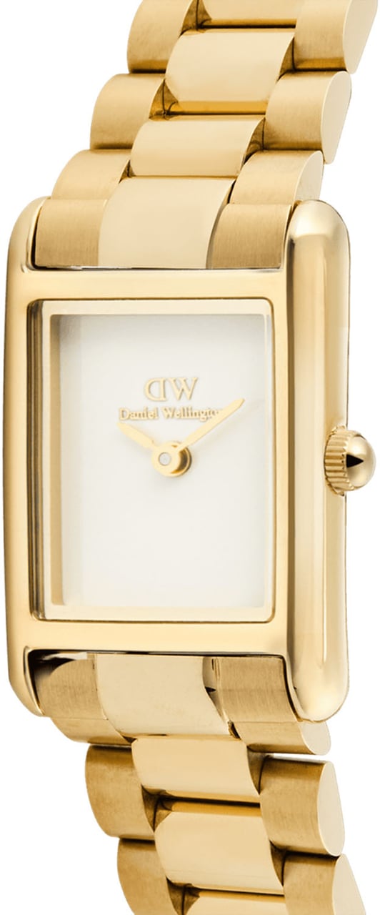Daniel Wellington Bound Mini - Horloge - Wit Goud