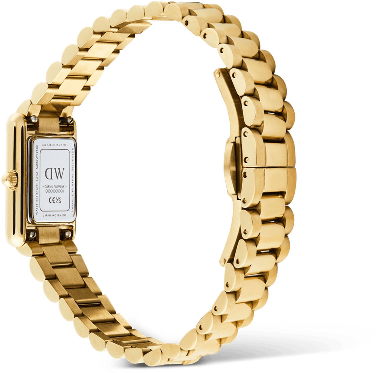 Daniel Wellington Bound Mini - Horloge - Wit Goud