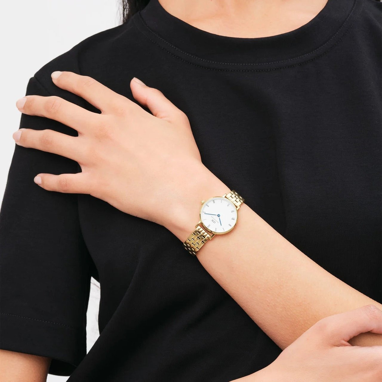 Daniel Wellington Classic - Horloge - Wit Goud