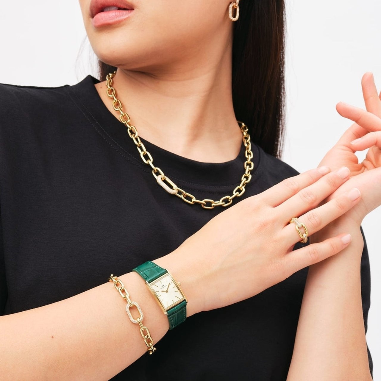 Daniel Wellington Bound - Horloge - Zwart Divers