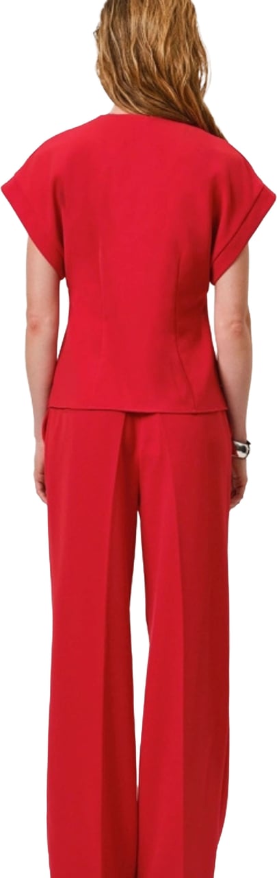 Dante6 Dante 6 Henne Detailed Slit Top Tops Rood 244130 Rood