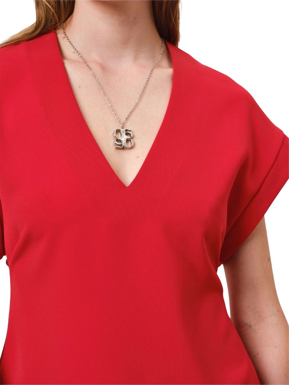 Dante6 Dante 6 Henne Detailed Slit Top Tops Rood 244130 Rood
