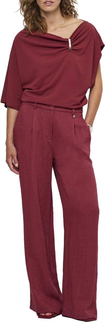 Dante6 Dante 6 Kenila Wide Leg Pants Pantalons Bordeaux 261141 Rood