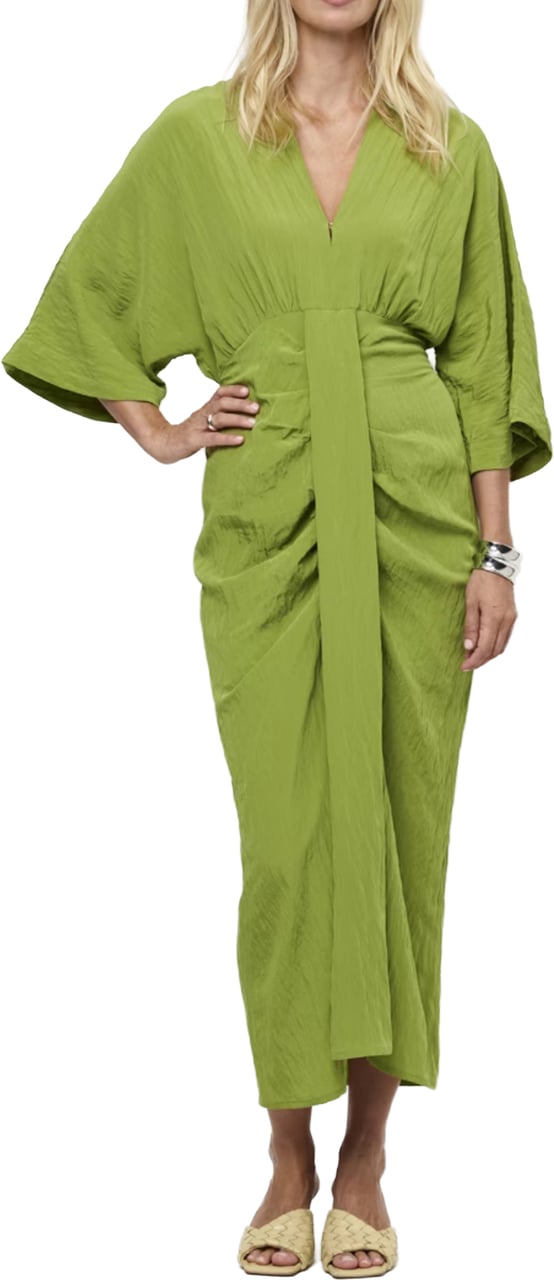 Dante6 Dante 6 Bradshaw Pleated Long Dress Jurken Groen 261280 Groen