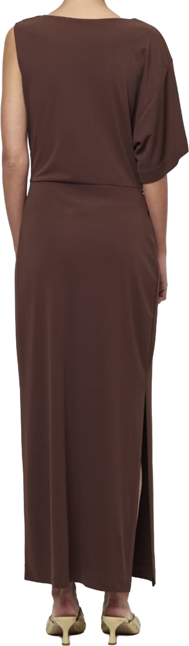 Dante6 Dante 6 Aliki Asymmetrical Maxi Dress Jurken Donkerbruin 261480 Bruin