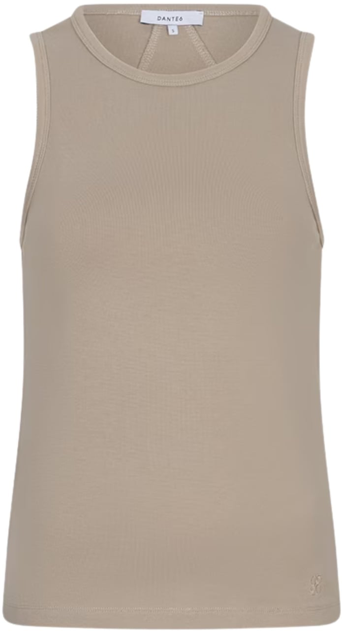 Dante6 Dante 6 Jovie Fine Rib Crewneck Tanktop Tops Zand 261520 Beige