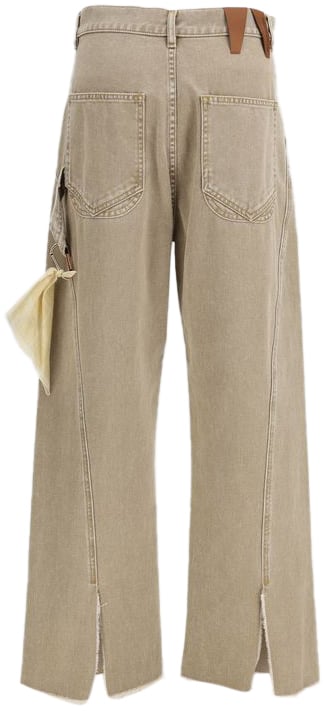 DARKPARK Darkpark Beige Cotton High-Waisted Jean Beige