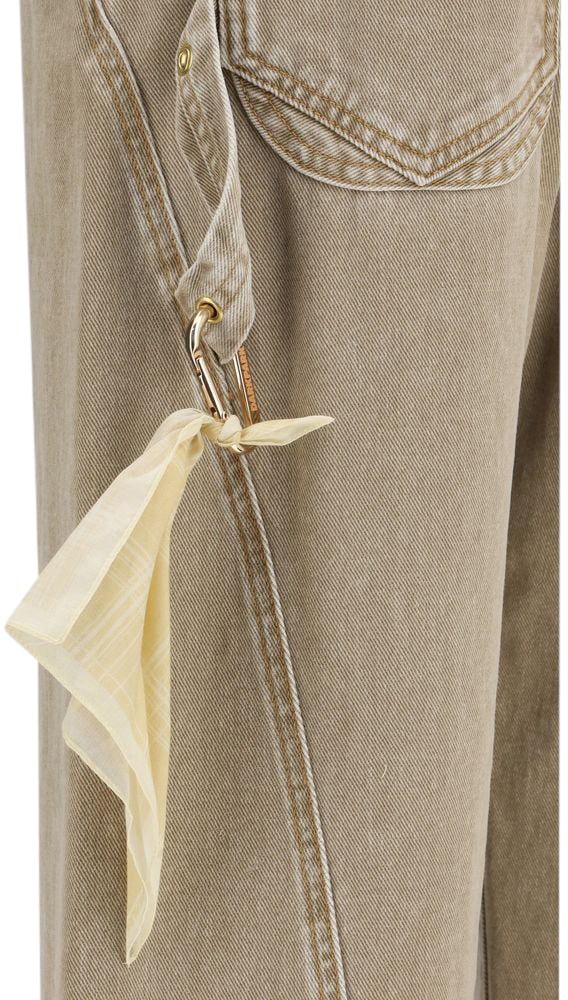 DARKPARK Darkpark Beige Cotton High-Waisted Jean Beige