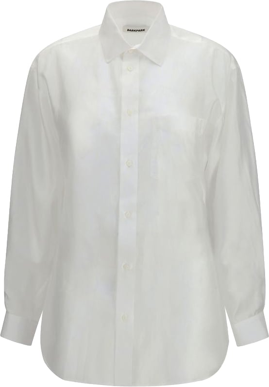 Darkpark White Lyocell Dress Shirt Wit
