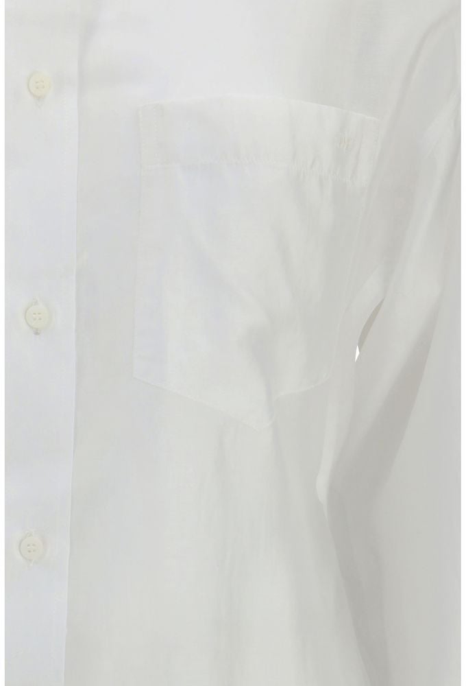 Darkpark White Lyocell Dress Shirt Wit