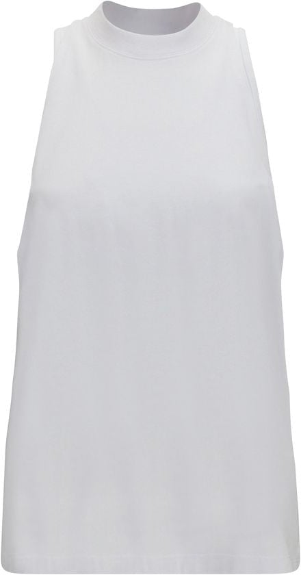 Darkpark White Cotton Tank Tops Wit