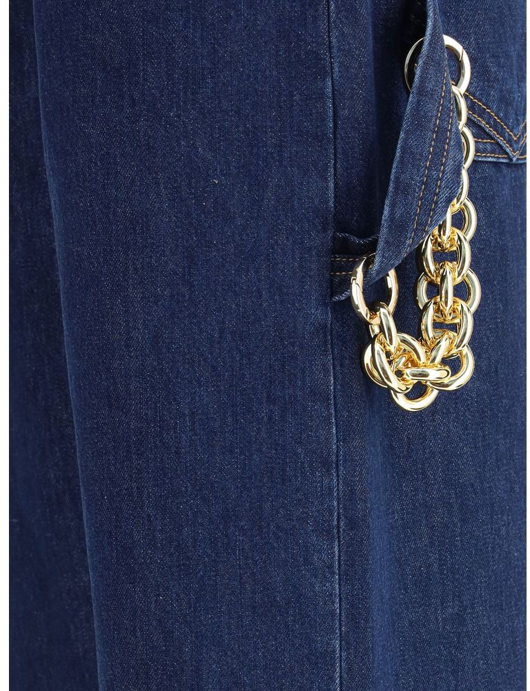Darkpark Blue Cotton Jeans Denim Blauw