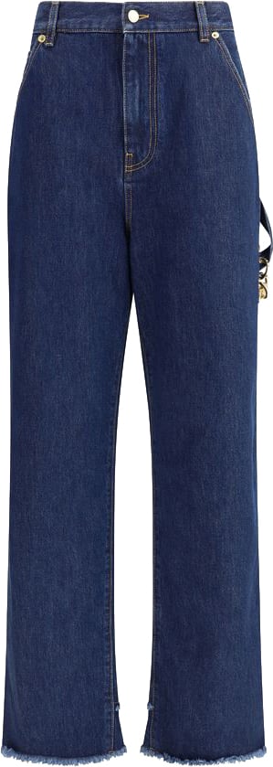 Darkpark Blue Cotton Jeans Denim Blauw