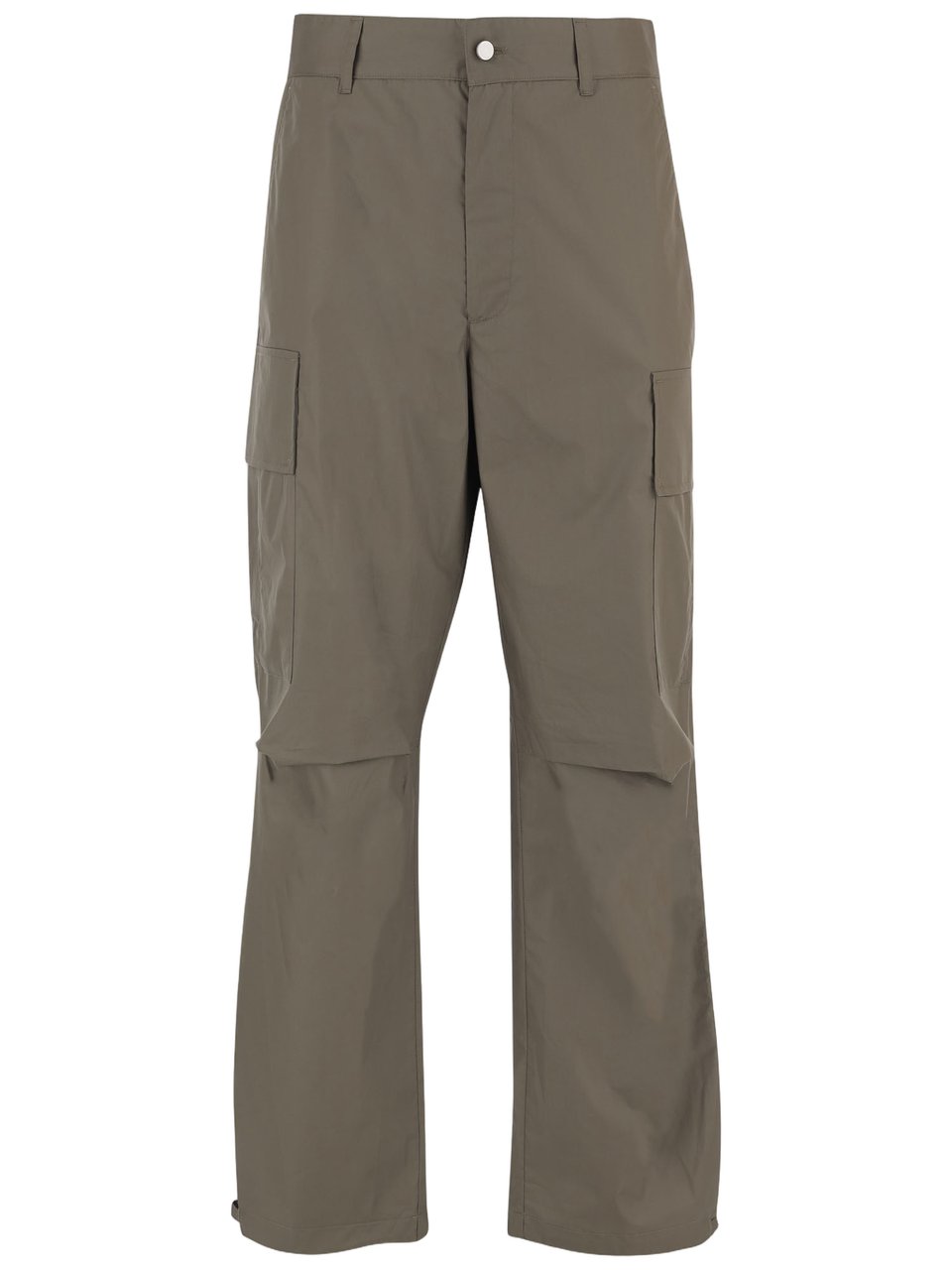 DARKPARK Khaki Cotton Pants With Flap Pockets Grijs