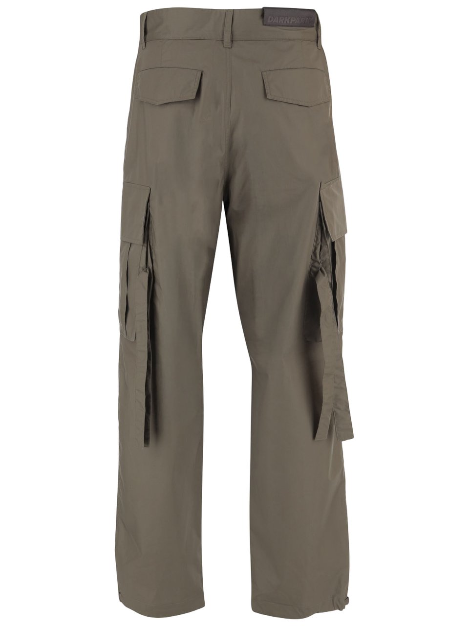 DARKPARK Khaki Cotton Pants With Flap Pockets Grijs