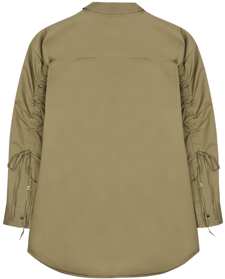 DARKPARK Lustrous Satin Shirt Neutraal