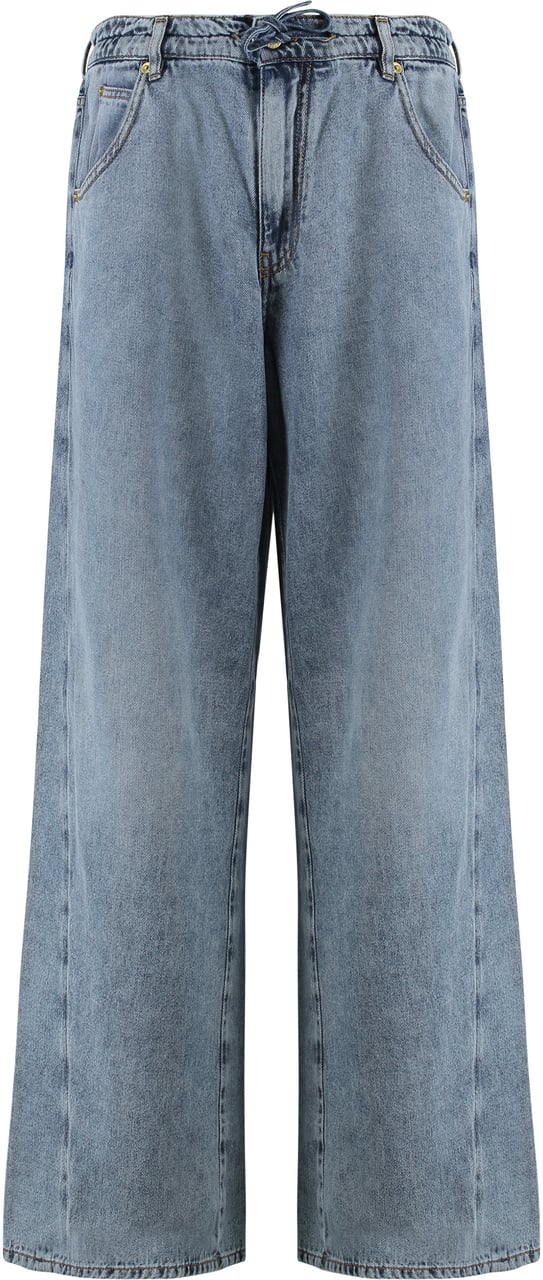 DARKPARK Iris 5-pocket straight-leg jeans Blauw