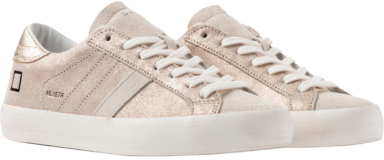 D.A.T.E. Sneakers Platinum Zilver