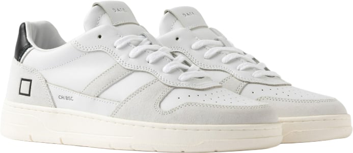 D.A.T.E. Sneakers Bianco/Nero Wit