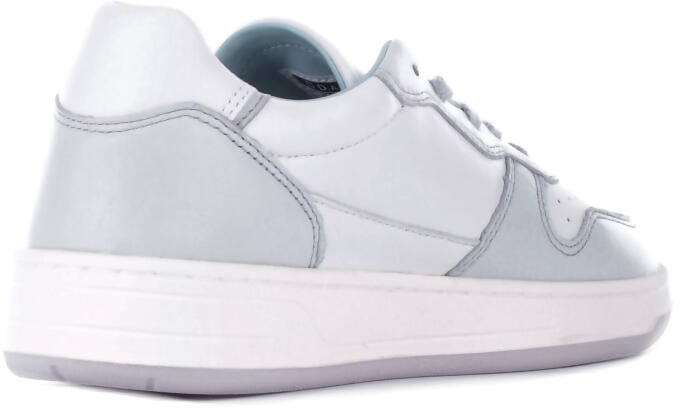 D.A.T.E. Sneakers Bianco Azzurro Blauw