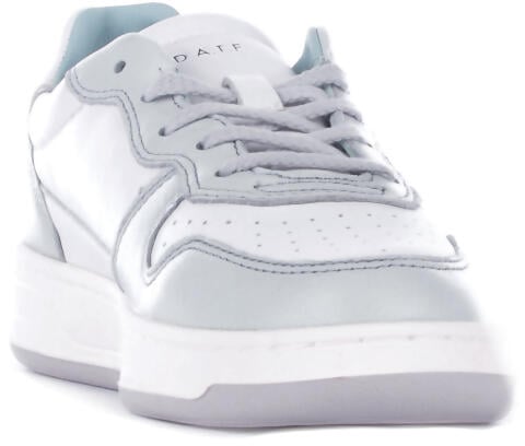 D.A.T.E. Sneakers Bianco Azzurro Blauw