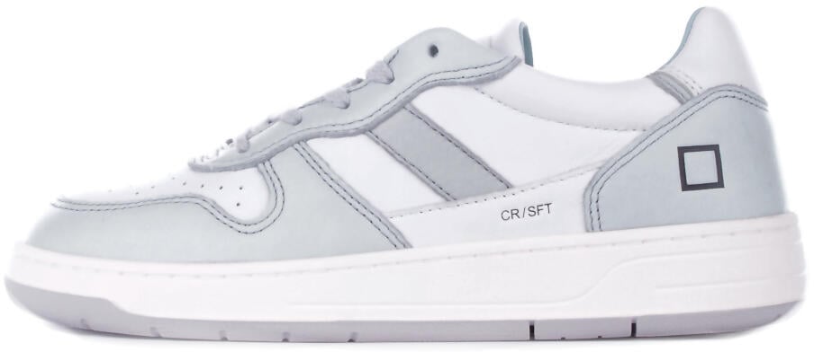 D.A.T.E. Sneakers Bianco Azzurro Blauw