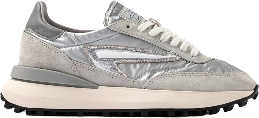 D.A.T.E. Sneakers Silver Lichtgrijs
