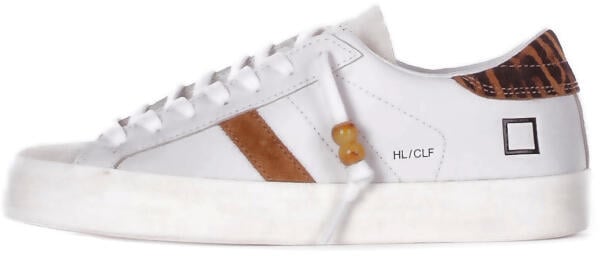 D.A.T.E. Sneakers Bianco Leopardato Wit