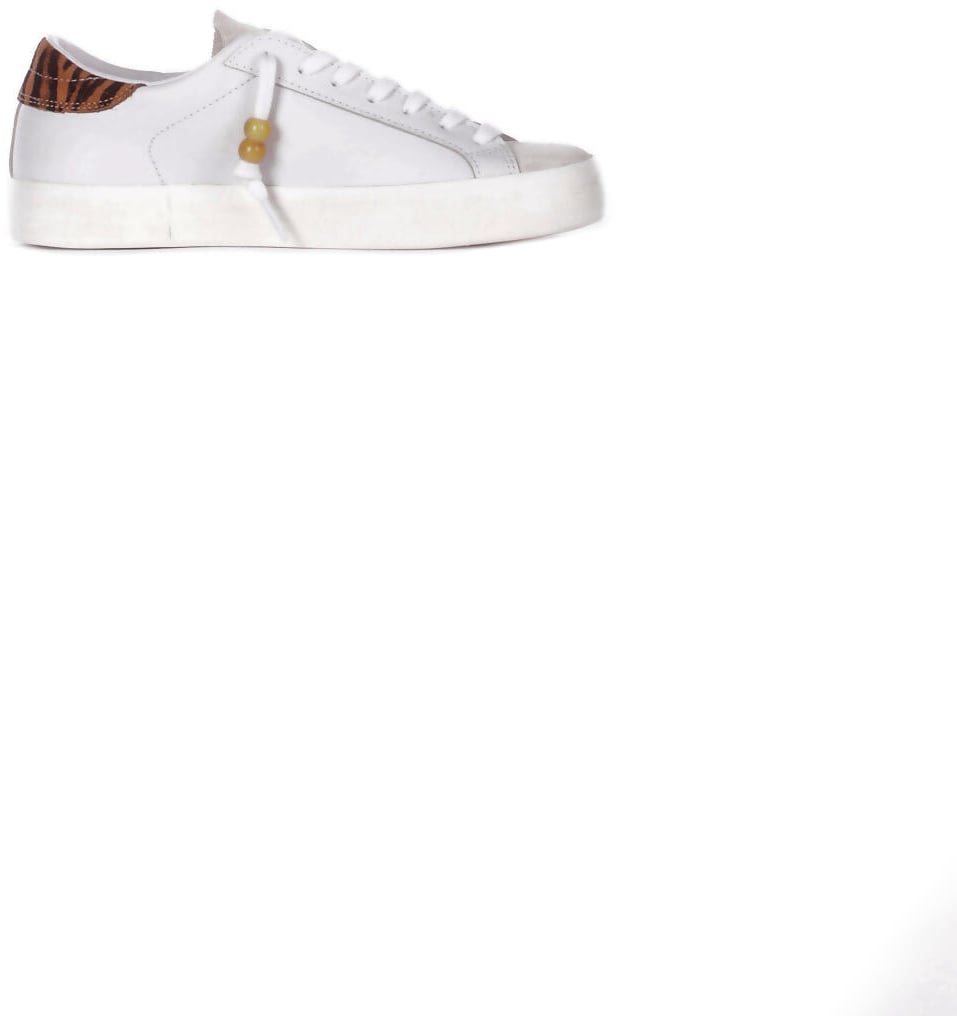 D.A.T.E. Sneakers Bianco Leopardato Wit