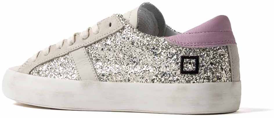 D.A.T.E. Sneakers Platinum Zilver