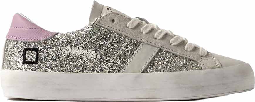 D.A.T.E. Sneakers Platinum Zilver