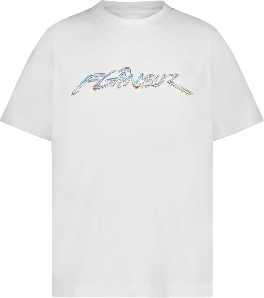 FLÂNEUR Chrome T-Shirt | White Wit