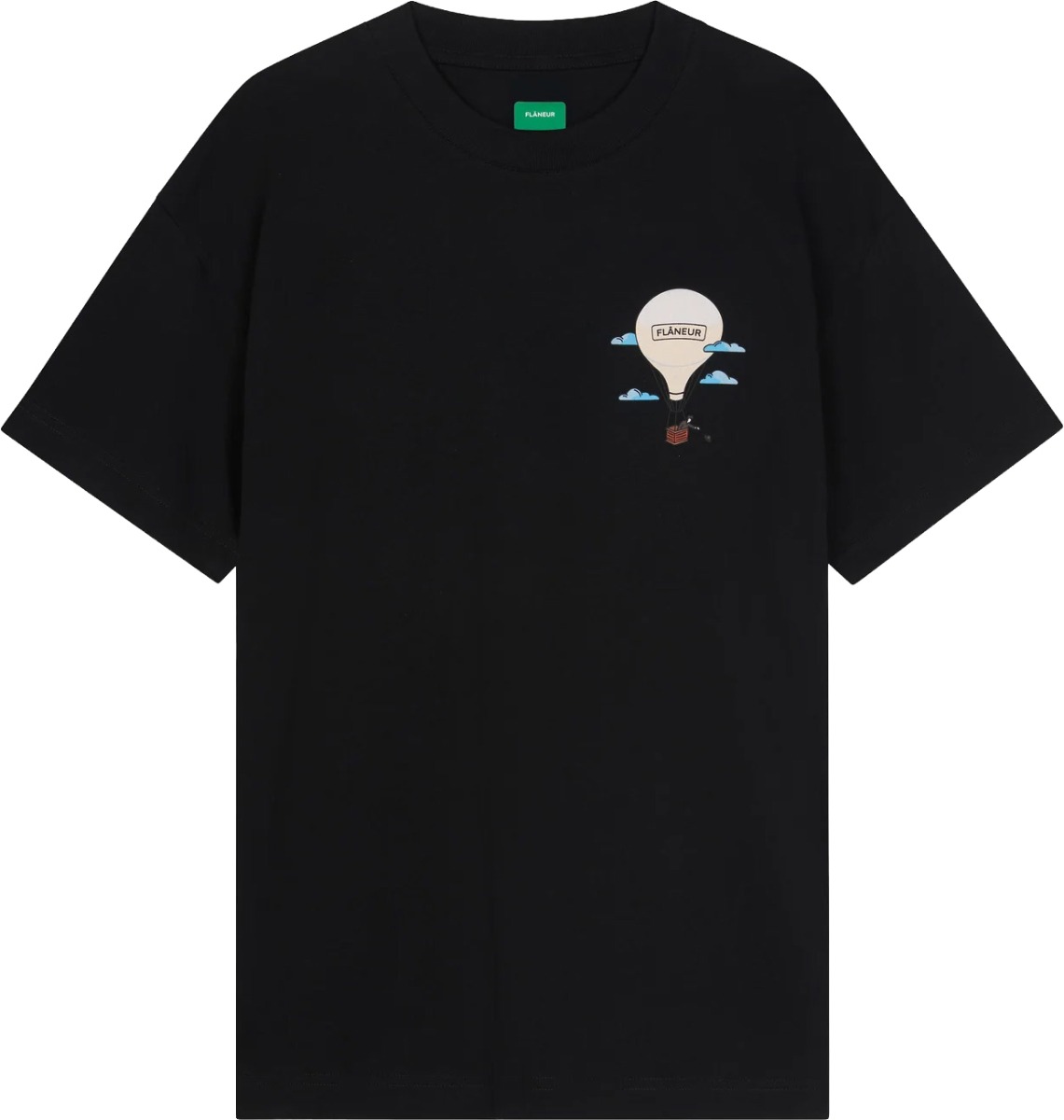 FLÂNEUR Aéronautique T-shirt ZWART Zwart