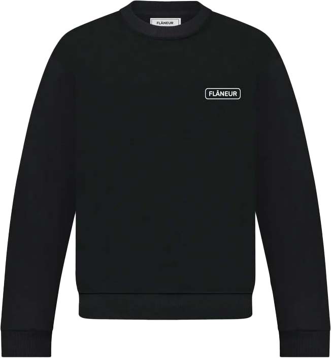 FLÂNEUR Metropolis Sweater | Black Zwart