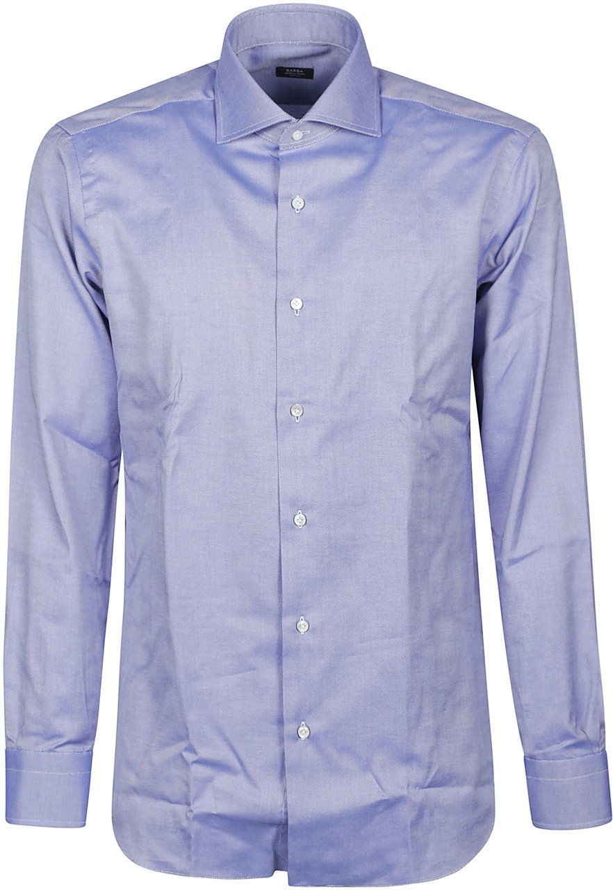 Barba Napoli Long Sleeve Neck Shirt White Wit