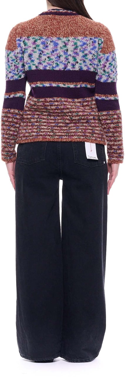 Del Carlo Multicolor Striped Wool Sweater Bruin