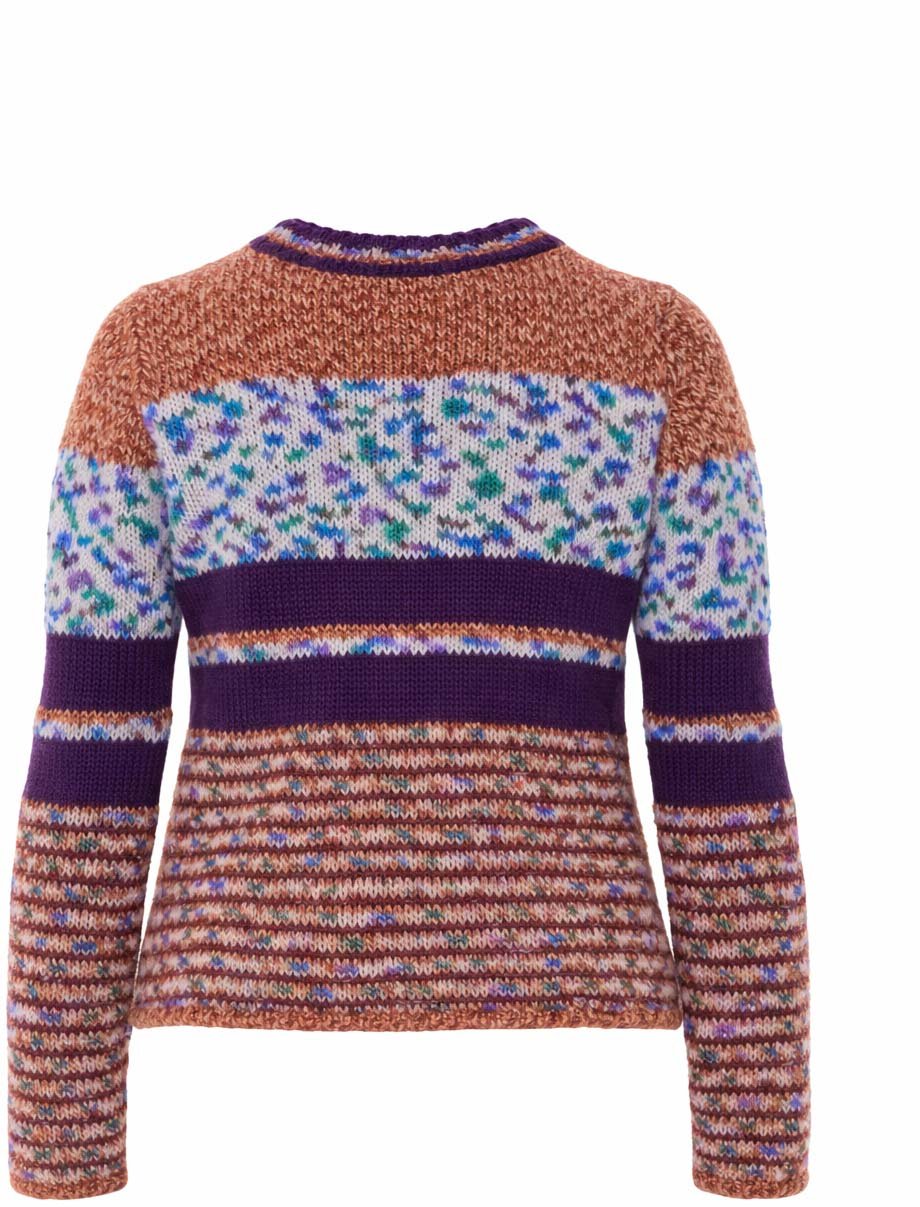 Del Carlo Multicolor Striped Wool Sweater Bruin