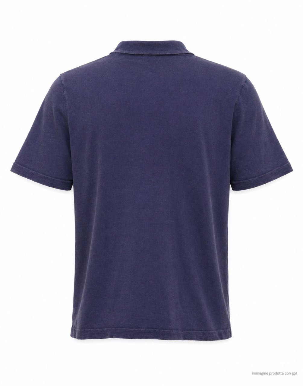 Del Carlo Blue Short Sleeve Regular Fit Polo Shirt Grijs
