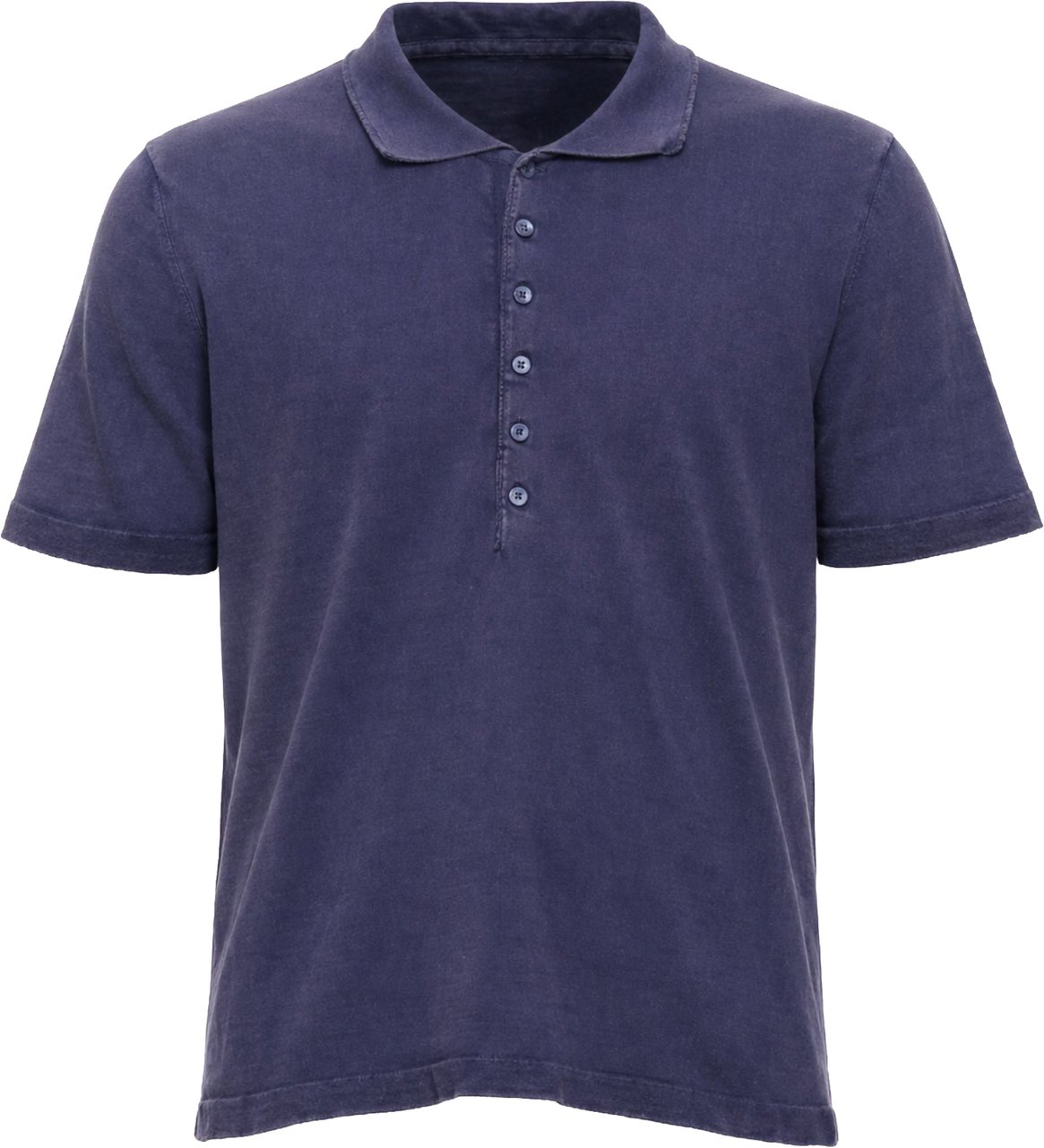 Del Carlo Blue Short Sleeve Regular Fit Polo Shirt Grijs